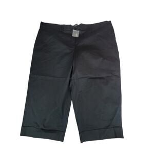 George Woman Stretch 24W Black Soot Capri Pants